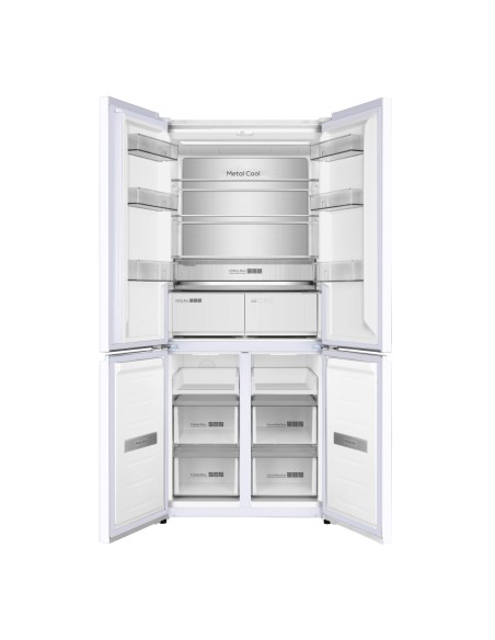 Frigorífico cuatro puertas 190x84 cm E Cristal Blanco