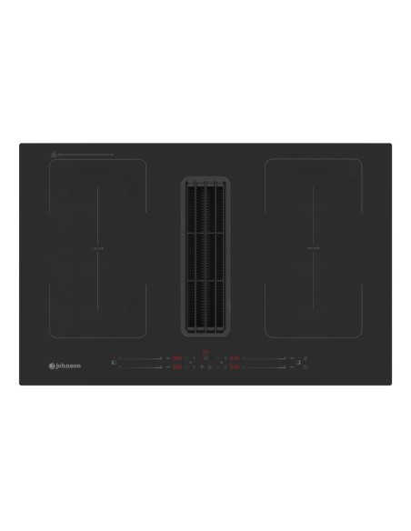 Placa de inducción flexible con extracción 80 cm 4 zonas de cocinado