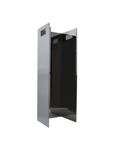 Tubo decorativo prolongador 1 m Inox