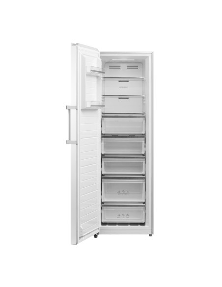 Congelador vertical de 1 puerta 185x60 cm E Blanco