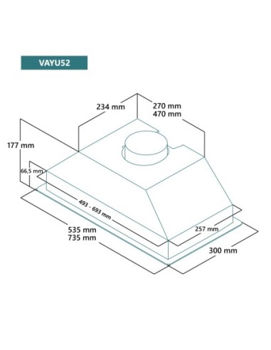 Grupo filtrante 60 cm Inox