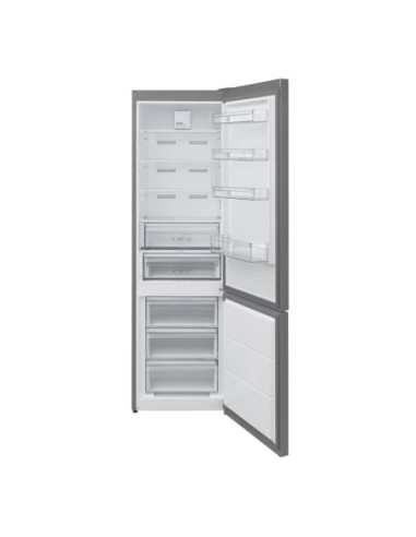 Frigorífico combi 201x60 cm E Inox Look