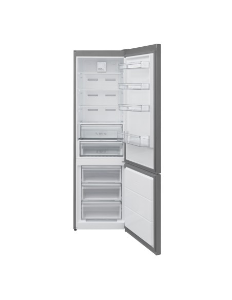 Frigorífico combi 201x60 cm E Inox Look
