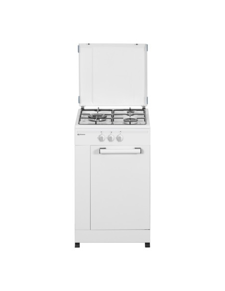 Hornillo con portabombonas  50 cm 3 fuegos Blanco