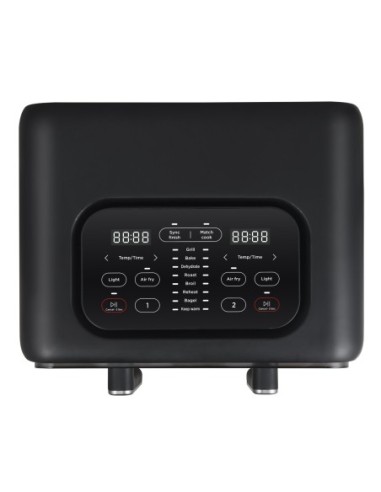 Freidora de aire 8 litros con dos cestos independientes 2.400W