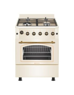 Cocina de gas butano 60 cm Rústica Crema