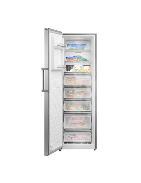 Congelador vertical de 1 puerta 185x60 cm E Inox