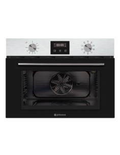 Horno 8 funciones 45 cm Inox y Cristal Negro