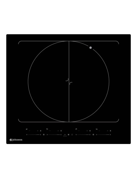 Placa de inducción flexible 60 cm 5 zonas de cocinado