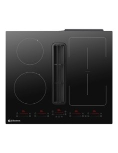 Placa de inducción flexible con extracción 60 cm 4 zonas de cocinado