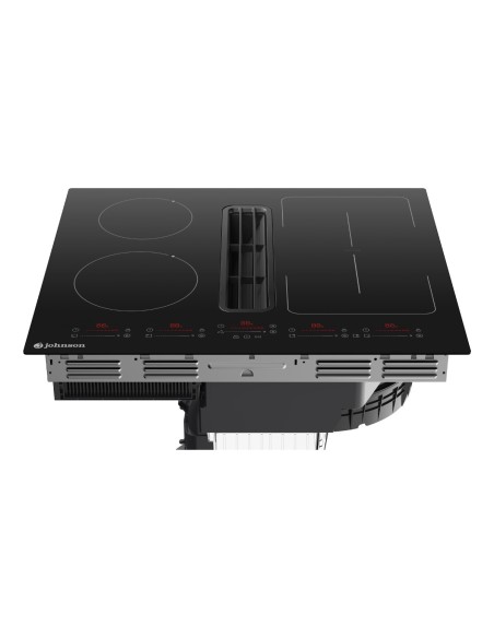 Placa de inducción flexible con extracción 60 cm 4 zonas de cocinado