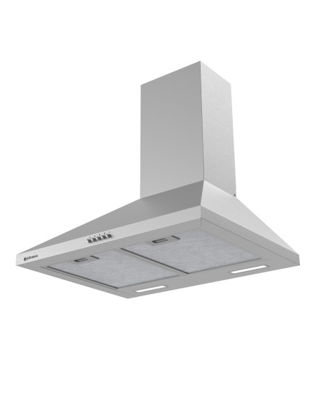 Campana de pared inclinada 60 cm Inox