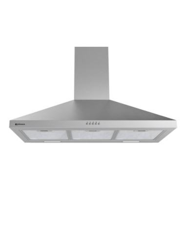 Campana de pared inclinada 90 cm Inox