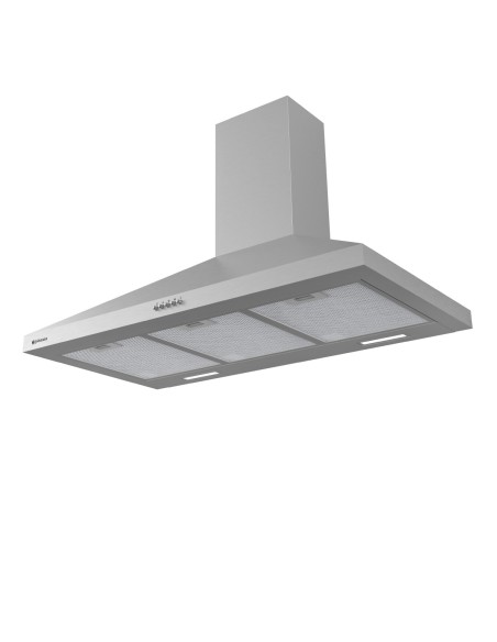Campana de pared inclinada 90 cm Inox