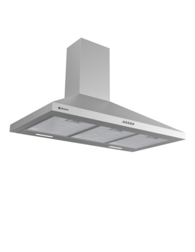 Campana de pared inclinada 90 cm Inox