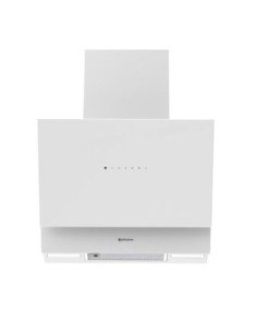 Campana de pared inclinada 60 cm Cristal Blanco