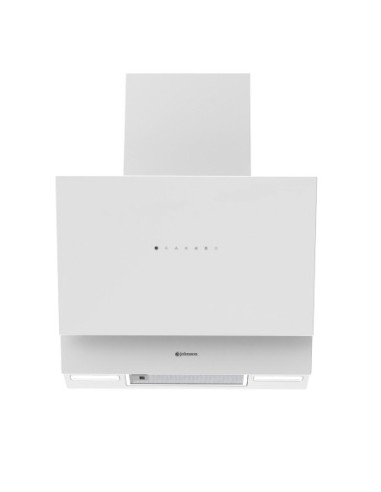 Campana de pared inclinada 60 cm Cristal Blanco