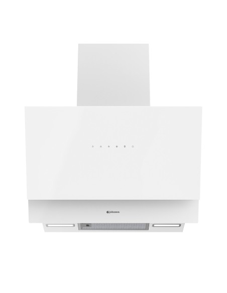 Campana de pared inclinada 70 cm Cristal Blanco