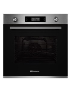 Horno 8 funciones Inox y Cristal Negro