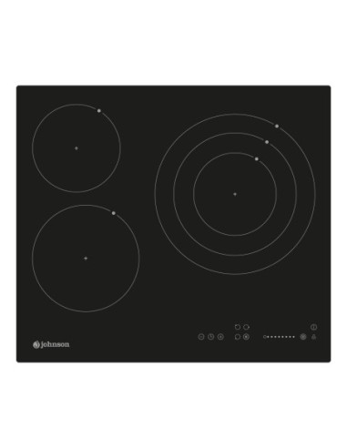 Vitrocerámica 60 cm 3 zonas de cocinado