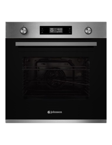 Horno 9 funciones pirolítico Inox y Cristal Negro