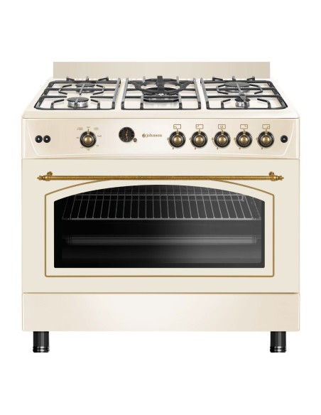 Cocina de gas butano 90 cm Rústica Crema