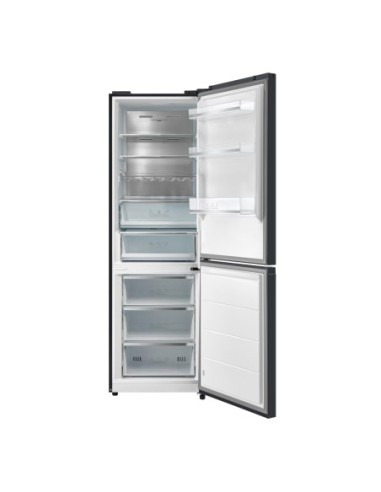 Frigorífico combi 202x60 cm E Cristal Negro