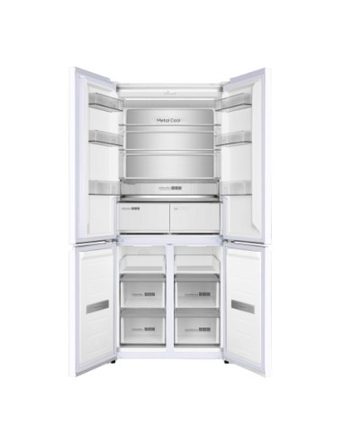 Frigorífico cuatro puertas 190x84 cm E Cristal Blanco