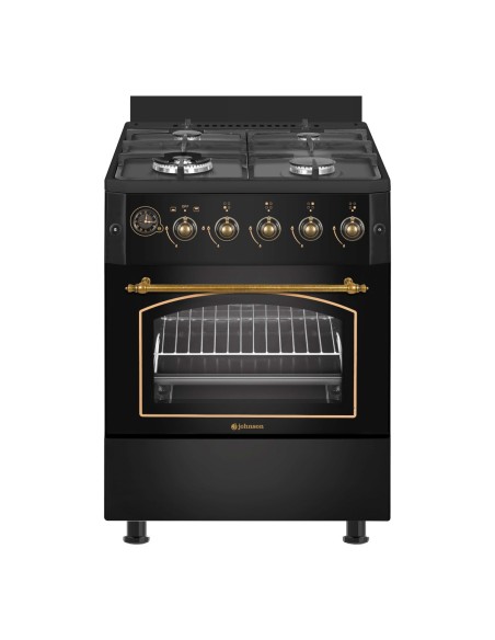 Cocina de gas butano 60 cm Rústica Negra