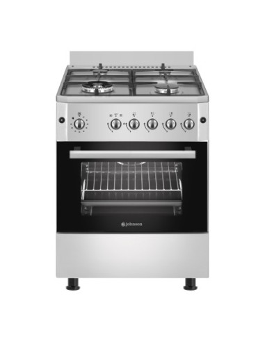 Cocina de gas natural 60 cm Inox