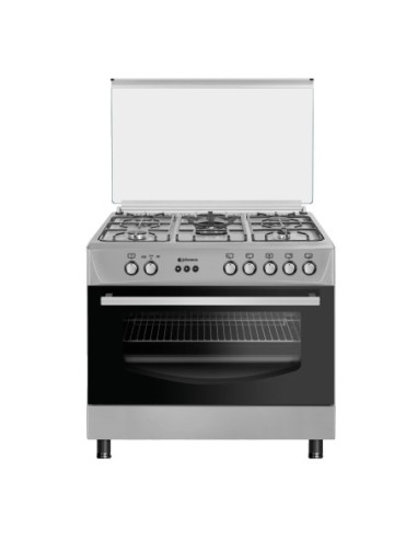 Cocina de gas natural 90 cm Inox