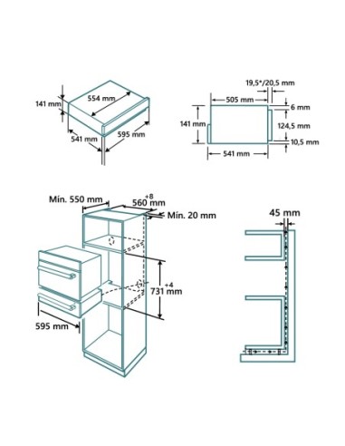 Cajón Calientaplatos Cristal Negro