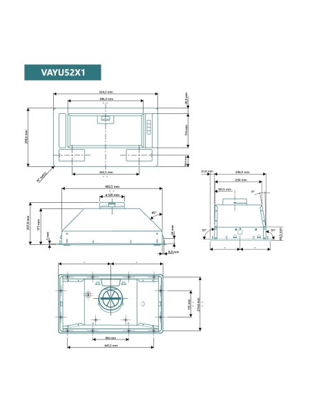 Grupo filtrante 60 cm Inox