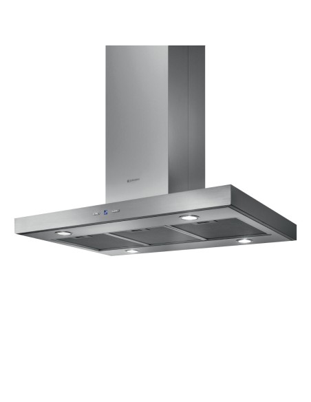 Campana de isla en forma de T 90 cm Inox