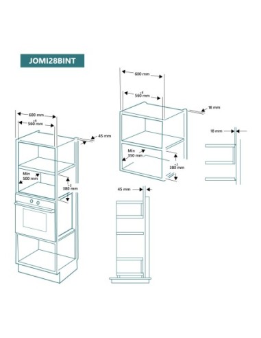 Microondas integrable con Grill 28 litros...
