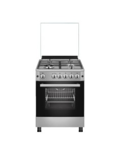 Cocina de gas natural 60 cm Inox