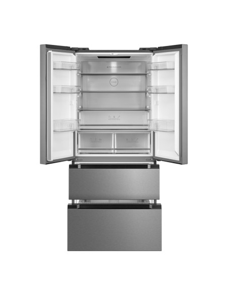 Frigorífico francés 190x84 cm 2 puertas 2 cajones E Inox