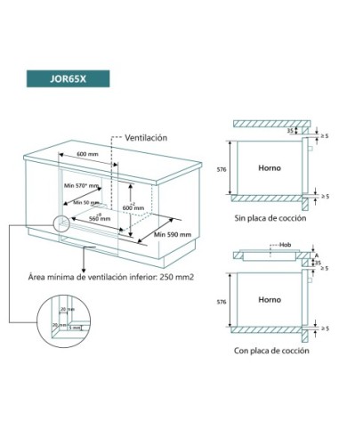 Horno 8 funciones y AquaClean Inox y Cristal Negro